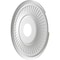 Ekena Millwork Berkshire PVC Ceiling Medallion (Fits Canopies up to 7"), Bright Coat Chrome, 16"OD x 3 1/2"ID x 1"P CMP16BEBCR - alternate 2
